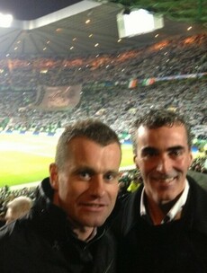 Snapshot: Shay Given and Jim McGuinness get behind Celtic in Glasgow