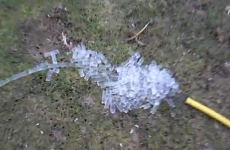 VIDEO: This is what happens when you freeze a water hose...