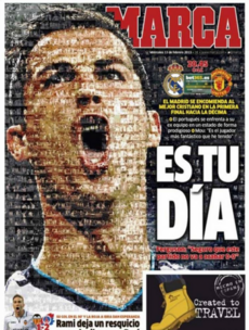 'It's Your Day' - Marca creates stunning front page for Real v Man Utd clash