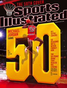 Michael Jordan turns 50 this Sunday -- so he's on the Sports Illustrated cover for the 50th time