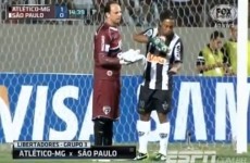 VIDEO: Ronaldinho catches Sao Paolo on the hop with sneaky water-bottle routine