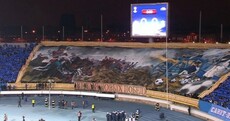 It looks cool -- but what was the Zenit fans' banner for Liverpool all about?