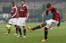 Mario Balotelli scored a brilliant free-kick last night to make it 4 goals in 3 games for AC Milan