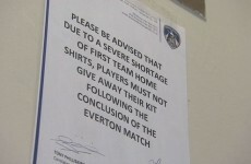 Hard times: Oldham players asked not to swap jerseys with Everton due to 'severe shortage'
