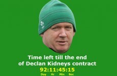 Someone's set up a website counting down to the end of Declan Kidney's contract