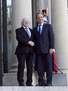 Hello Mr President, I'm the President: Michael D begins French visit