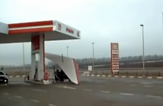 VIDEO: Fill 'er up! Plane visits petrol station... then takes off