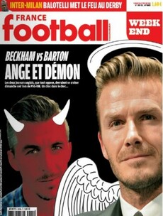 Clasico Anglais: France Football bill Beckham v Barton as battle between Angels and Demons