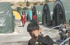 Column: "It's not uncommon to find four families living in a single tent"