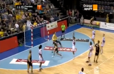 VIDEO: Without doubt the flukiest handball goal we've ever seen