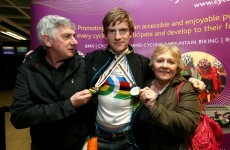 In pictures: Martyn Irvine's homecoming at Dublin Airport
