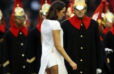 VIDEO: Swing low sweet modesty as English national anthem gets revealing