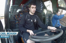 VIDEO: Carl McHugh can't park the bus