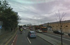 Car collides with pedestrian near Heuston Station