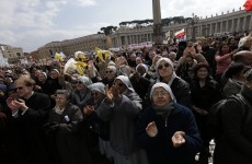 Pope not 'abandoning the Church' as 100,000 attend Sunday prayer