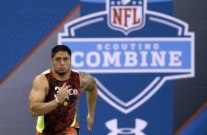 Manti Te'o is not having a good day at the NFL combine