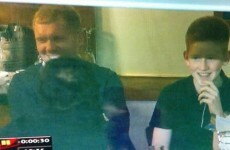 Snapshot: Oldham fan Paul Scholes is at Goodison Park for Latics' cup replay