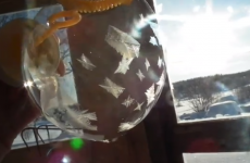 What happens when you blow bubbles at -30°C?