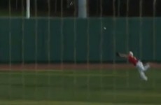 VIDEO: This incredible baseball diving catch almost doesn't look real