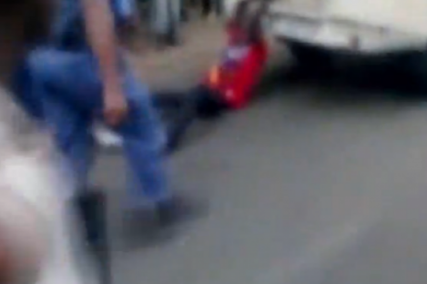 A still from the video of the incident 