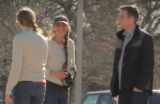 VIDEO: Boy tries to pick up ladies with pop lyrics. Fails miserably.