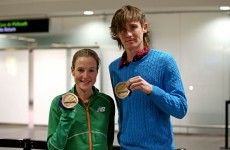 In pictures: Ciaran O'Lionaird and Fionnuala Britton land back with Indoor medals