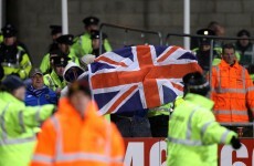 Arrests made as Union Jack is raised at Tallaght Stadium by Linfield fans