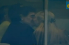 VIDEO: Diego Maradona is at Old Trafford tonight - and he's having a pretty good time