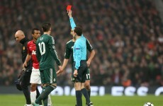 VIDEO: Luis Nani's controversial red card, Fergie's apoplectic reaction