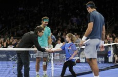 Imagine getting called out on court to play tennis with Nadal, del Potro and Ben Stiller...