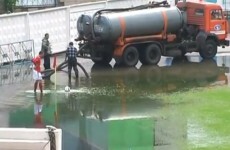 Call that a flooded pitch? This is a flooded pitch...