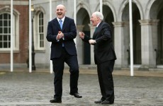Caption time: What are Keith Wood and Minister Michael Ring saying?