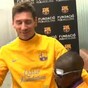Blind boy visits Barcelona, recognises most of the players by touch