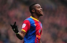 Manchester United-bound Wilfried Zaha flips the bird at Leeds fans