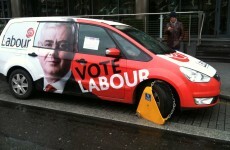 Caption competition: Labour campaign car clamped