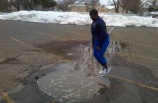 This is why you ALWAYS check before jumping into puddles
