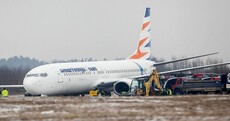 Stuck in the mud: Poland airport closes as plane skids off runway