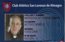 Is this the first time you've ever seen a Pope with a season ticket?