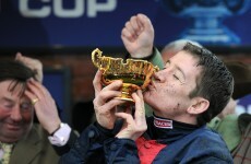 Bobs Worth wins the Cheltenham Gold Cup for Nicky Henderson and Barry Geraghty
