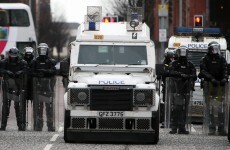 Police pelted with bricks and bottles in Belfast by masked gang
