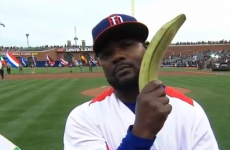Rodney's lucky banana and catch of the year (so far) - welcome back baseball