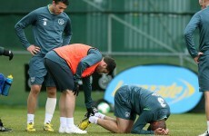 Ireland squad update: Jon Walters hobbles out of training