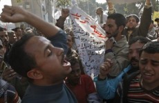 Cairo police march in support of Egpyt's revolution