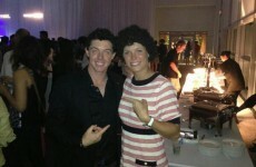 Caroline Wozniacki in a Rory McIlroy wig looks really like... erm, Rory McIlroy