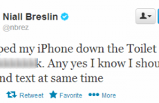 Tweet Sweeper: Bressie’s phone comes to a watery end