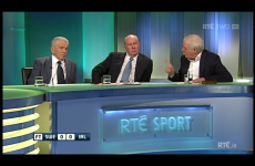 VIDEO: Liam Brady and Eamon Dunphy clashed again after the game tonight
