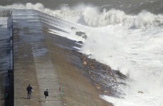 Father and child rescued from Howth pier after becoming trapped by waves