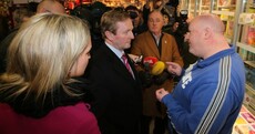 Pics: Taoiseach confronted by off-duty garda over public sector cuts