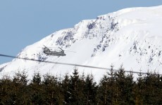 PICS: Snow-ice warning in place as Irish Air Corps aids NI snowbound livestock