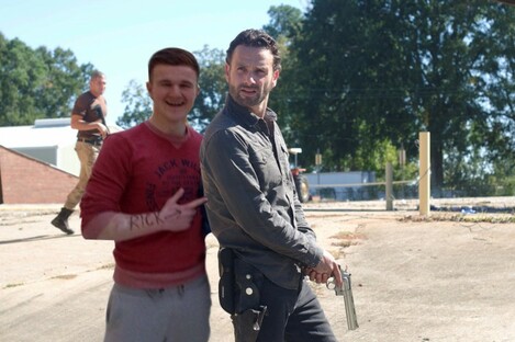 This image, featuring the character Rick from the Walking Dead, is one of those created by Reddit users in a photo battle currently on the site.